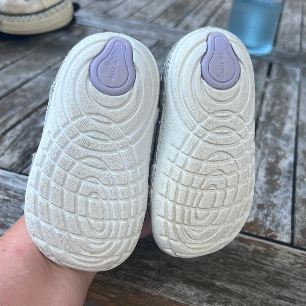 Stride rite Sparkly Silver and Purple Kids Shoes - Picture 4 of 5